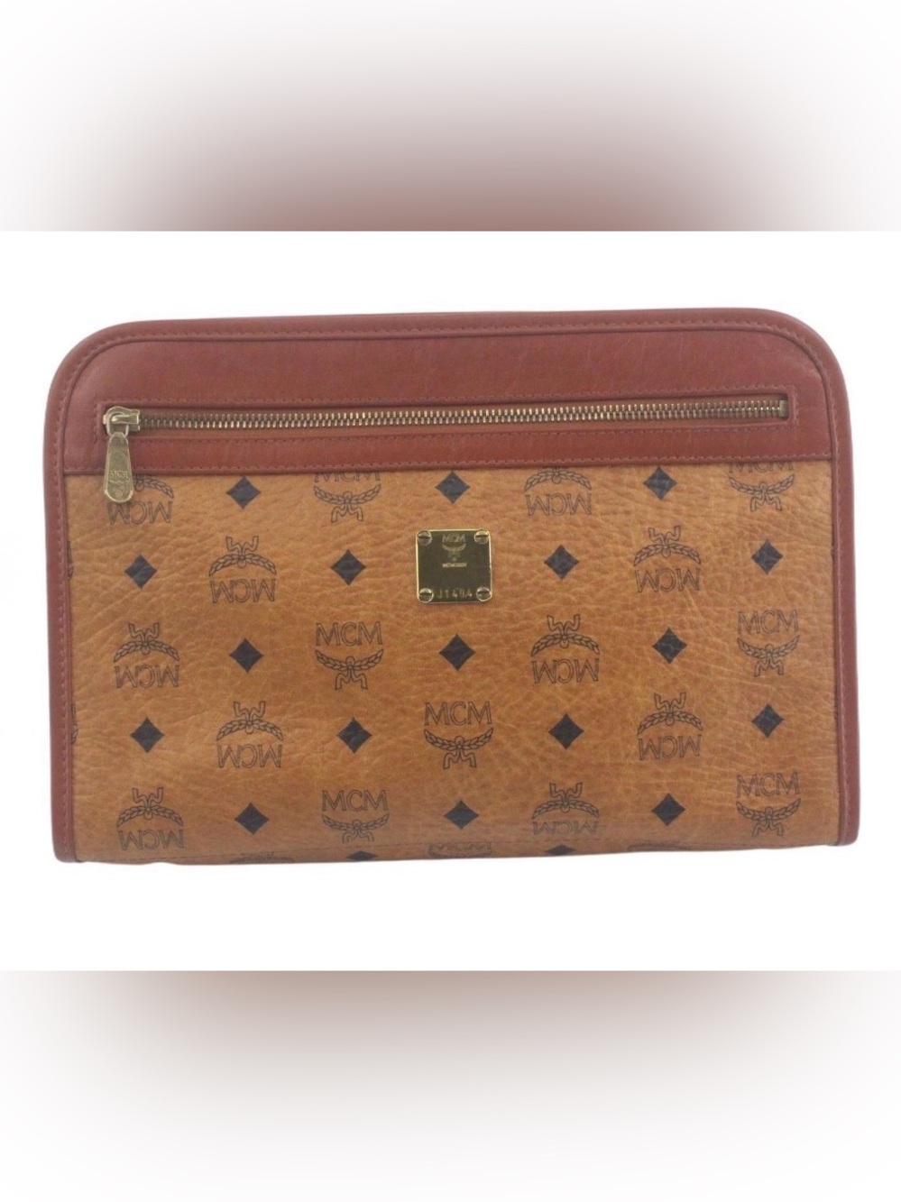 MCM Visetos Monogram Clutch